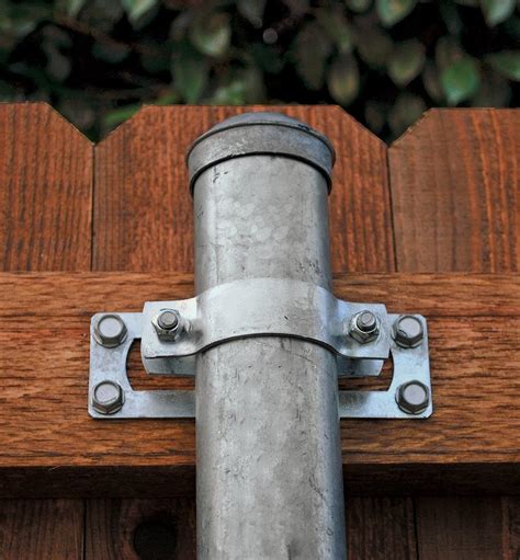 metal brackets for steel posts|wood fence metal post brackets.